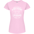 An Awesome Lifeguard Looks Like Womens Petite Cut T-Shirt Light Pink