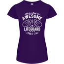 An Awesome Lifeguard Looks Like Womens Petite Cut T-Shirt Purple