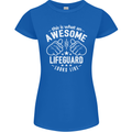 An Awesome Lifeguard Looks Like Womens Petite Cut T-Shirt Royal Blue