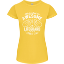 An Awesome Lifeguard Looks Like Womens Petite Cut T-Shirt Yellow