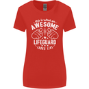 An Awesome Lifeguard Looks Like Womens Wider Cut T-Shirt Red