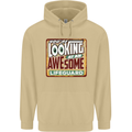 An Awesome Lifeguard Mens 80% Cotton Hoodie Sand