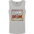 An Awesome Lifeguard Mens Vest Tank Top Sports Grey
