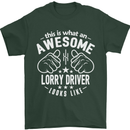 An Awesome Lorry Driver Looks Like Mens T-Shirt Cotton Gildan Forest Green