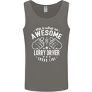 An Awesome Lorry Driver Looks Like Mens Vest Tank Top Charcoal