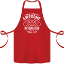 An Awesome Mathematician Looks Like Cotton Apron 100% Organic Red