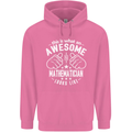 An Awesome Mathematician Looks Like Mens 80% Cotton Hoodie Azelea