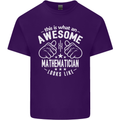 An Awesome Mathematician Looks Like Mens Cotton T-Shirt Tee Top Purple
