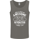 An Awesome Mathematician Looks Like Mens Vest Tank Top Charcoal
