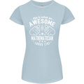 An Awesome Mathematician Looks Like Womens Petite Cut T-Shirt Light Blue