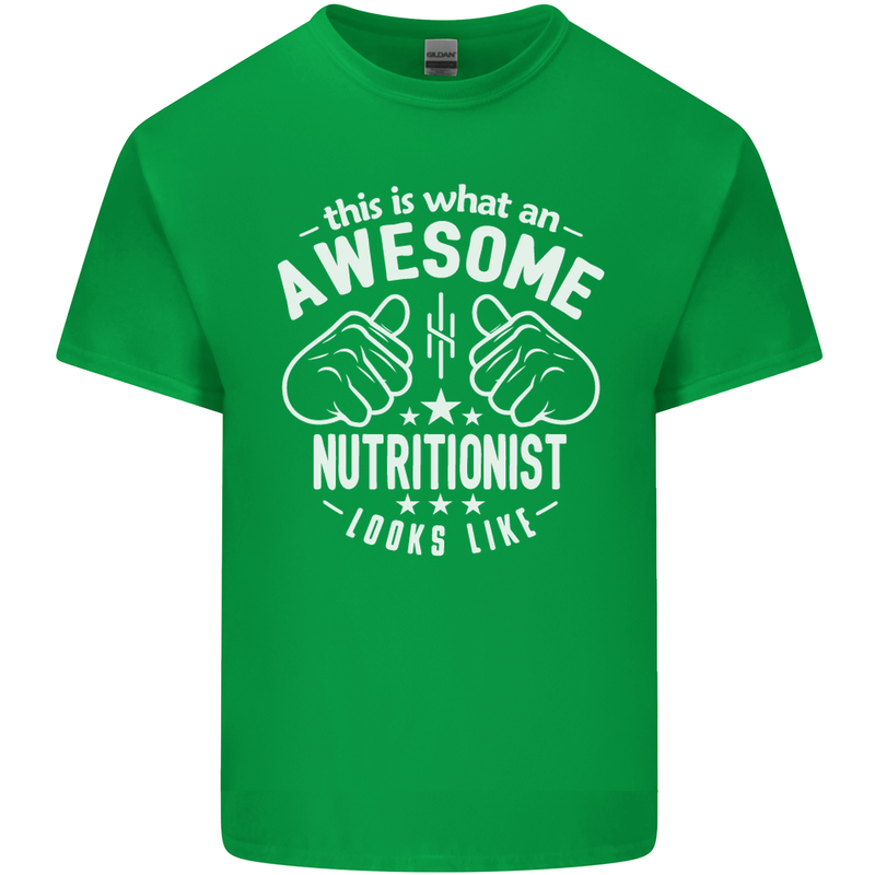 An Awesome Nutritionist Looks Like Mens Cotton T-Shirt Tee Top Irish Green