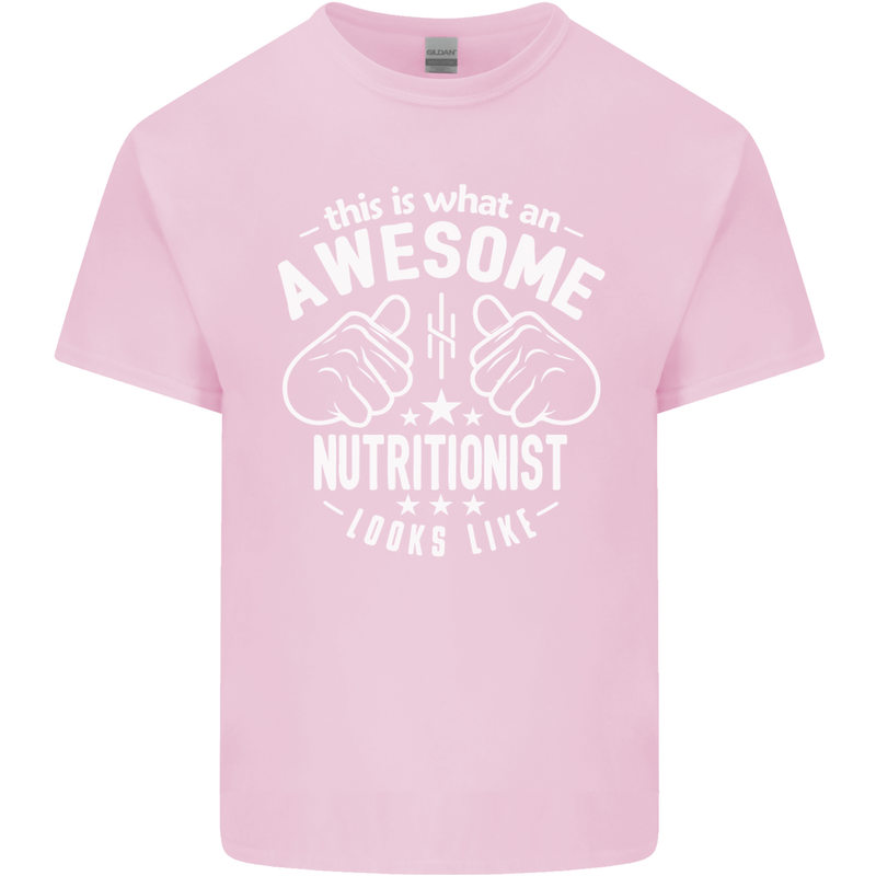 An Awesome Nutritionist Looks Like Mens Cotton T-Shirt Tee Top Light Pink