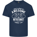An Awesome Nutritionist Looks Like Mens Cotton T-Shirt Tee Top Navy Blue
