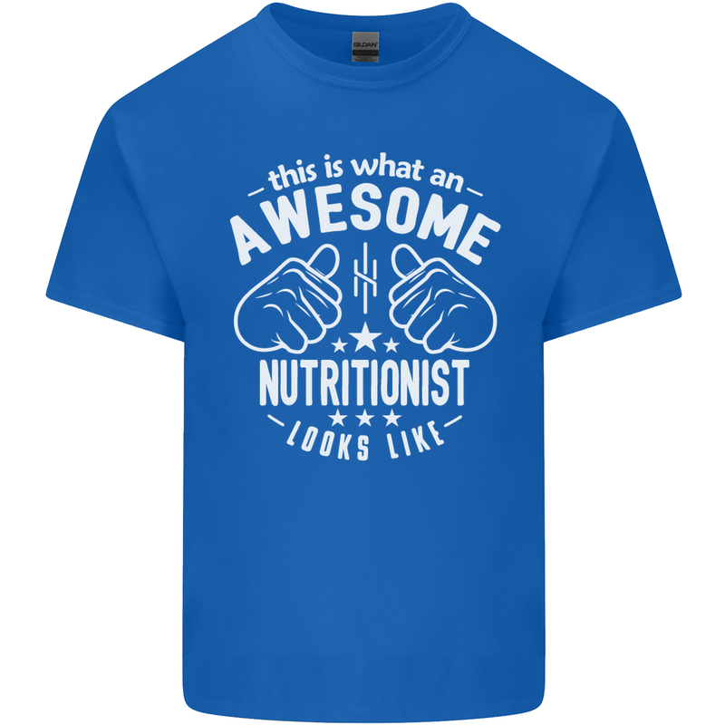 An Awesome Nutritionist Looks Like Mens Cotton T-Shirt Tee Top Royal Blue
