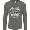 An Awesome Nutritionist Looks Like Mens Long Sleeve T-Shirt Charcoal