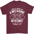 An Awesome Nutritionist Looks Like Mens T-Shirt Cotton Gildan Maroon