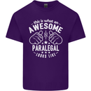 An Awesome Paralegal Looks Like Mens Cotton T-Shirt Tee Top Purple