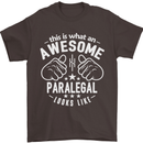 An Awesome Paralegal Looks Like Mens T-Shirt Cotton Gildan Dark Chocolate