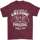 An Awesome Paralegal Looks Like Mens T-Shirt Cotton Gildan Maroon