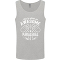 An Awesome Paralegal Looks Like Mens Vest Tank Top Sports Grey