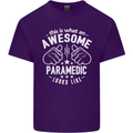 An Awesome Paramedic Looks Like Mens Cotton T-Shirt Tee Top Purple