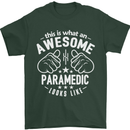 An Awesome Paramedic Looks Like Mens T-Shirt Cotton Gildan Forest Green