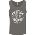 An Awesome Paramedic Looks Like Mens Vest Tank Top Charcoal