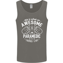 An Awesome Paramedic Looks Like Mens Vest Tank Top Charcoal