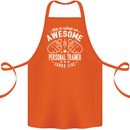 An Awesome Personal Trainer Looks Like Cotton Apron 100% Organic Orange