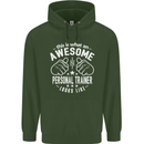 An Awesome Personal Trainer Looks Like Mens 80% Cotton Hoodie Forest Green