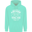 An Awesome Personal Trainer Looks Like Mens 80% Cotton Hoodie Peppermint