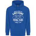 An Awesome Personal Trainer Looks Like Mens 80% Cotton Hoodie Royal Blue