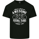 An Awesome Personal Trainer Looks Like Mens Cotton T-Shirt Tee Top Black