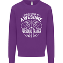 An Awesome Personal Trainer Looks Like Mens Sweatshirt Jumper Purple