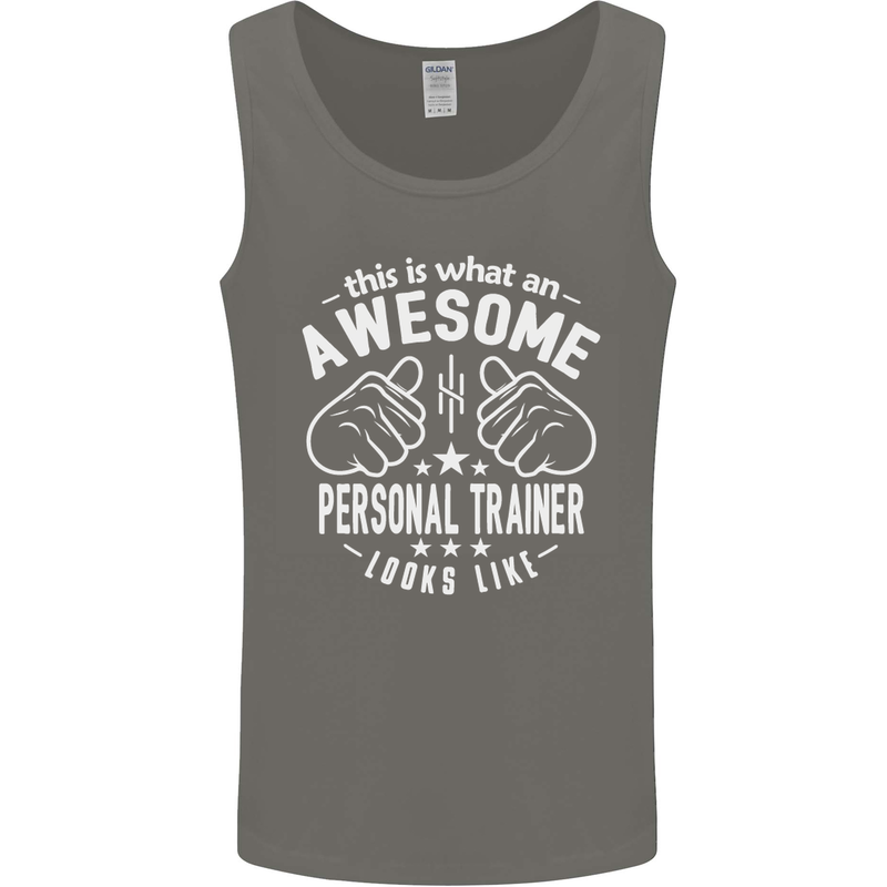 An Awesome Personal Trainer Looks Like Mens Vest Tank Top Charcoal