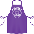 An Awesome Pharmacist Looks Like Cotton Apron 100% Organic Purple