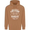 An Awesome Pharmacist Looks Like Mens 80% Cotton Hoodie Caramel Latte