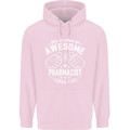 An Awesome Pharmacist Looks Like Mens 80% Cotton Hoodie Light Pink