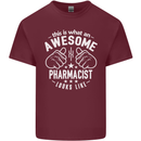 An Awesome Pharmacist Looks Like Mens Cotton T-Shirt Tee Top Maroon