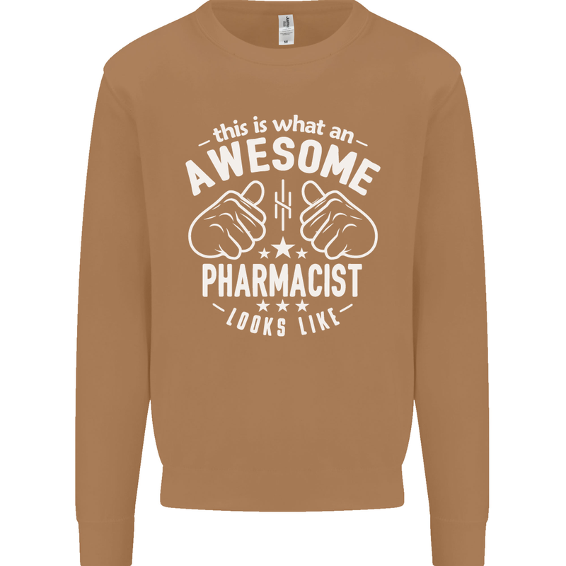An Awesome Pharmacist Looks Like Mens Sweatshirt Jumper Caramel Latte