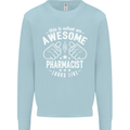 An Awesome Pharmacist Looks Like Mens Sweatshirt Jumper Light Blue