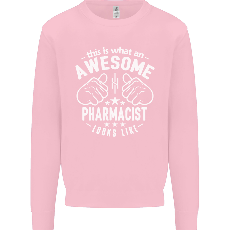 An Awesome Pharmacist Looks Like Mens Sweatshirt Jumper Light Pink