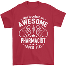 An Awesome Pharmacist Looks Like Mens T-Shirt Cotton Gildan Red