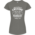 An Awesome Pharmacist Looks Like Womens Petite Cut T-Shirt Charcoal
