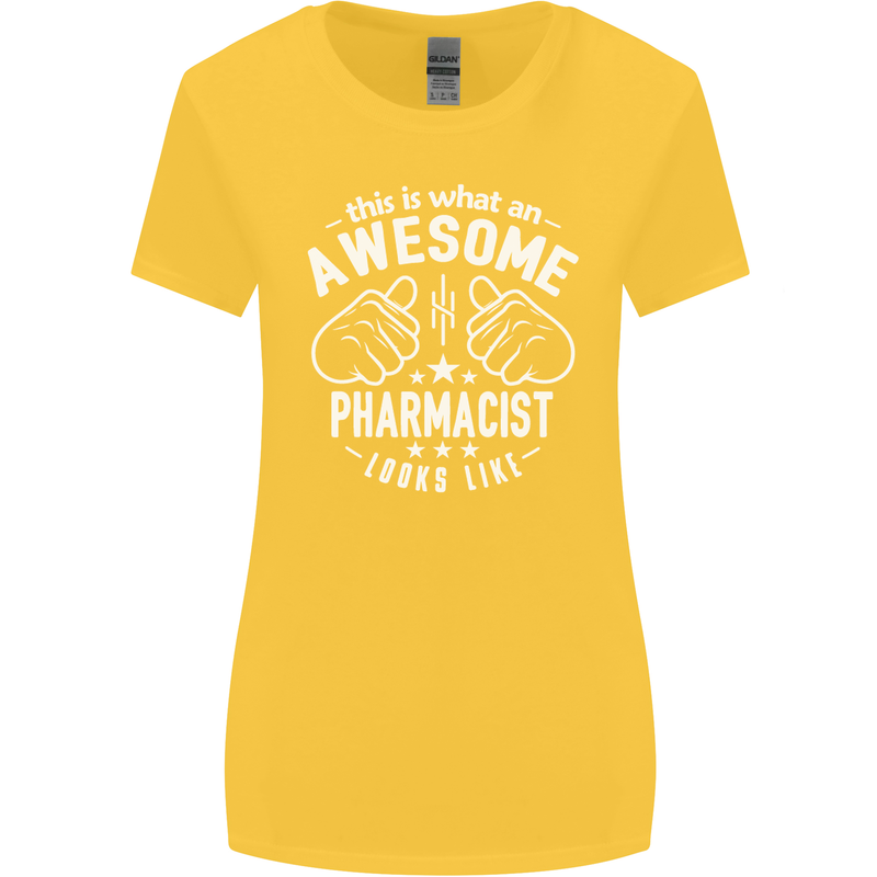An Awesome Pharmacist Looks Like Womens Wider Cut T-Shirt Yellow