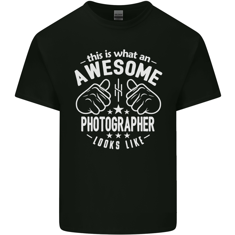 An Awesome Photographer Looks Like Mens Cotton T-Shirt Tee Top Black