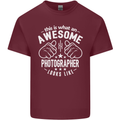 An Awesome Photographer Looks Like Mens Cotton T-Shirt Tee Top Maroon