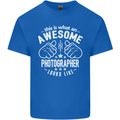 An Awesome Photographer Looks Like Mens Cotton T-Shirt Tee Top Royal Blue