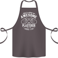 An Awesome Plasterer Looks Like Cotton Apron 100% Organic Dark Grey
