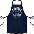 An Awesome Plasterer Looks Like Cotton Apron 100% Organic Navy Blue